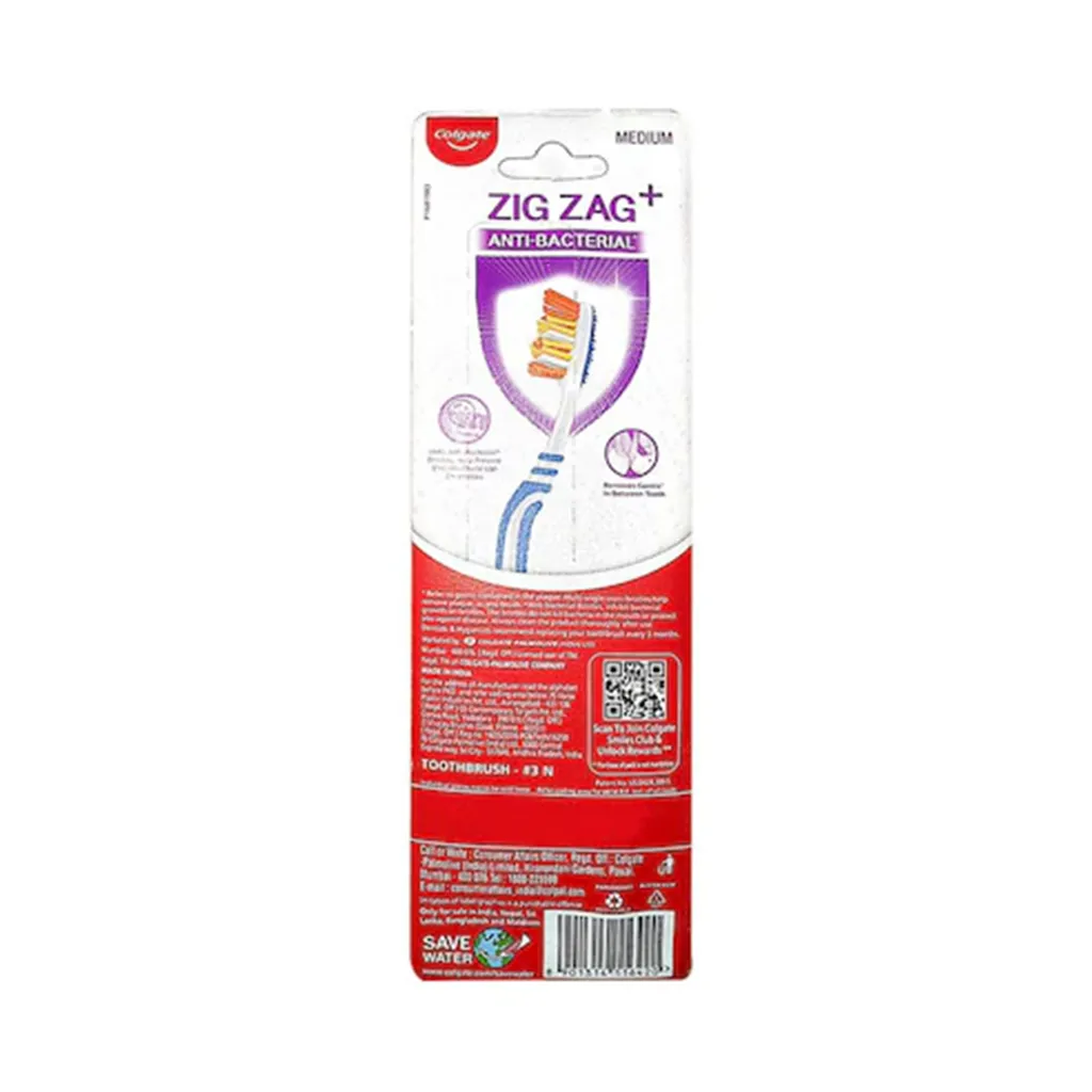 Colgate Zigzag Medium Toothbrush 1
