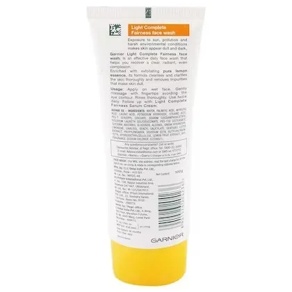 Garnier Bright Complete Vitamin C Gel Face Wash 3