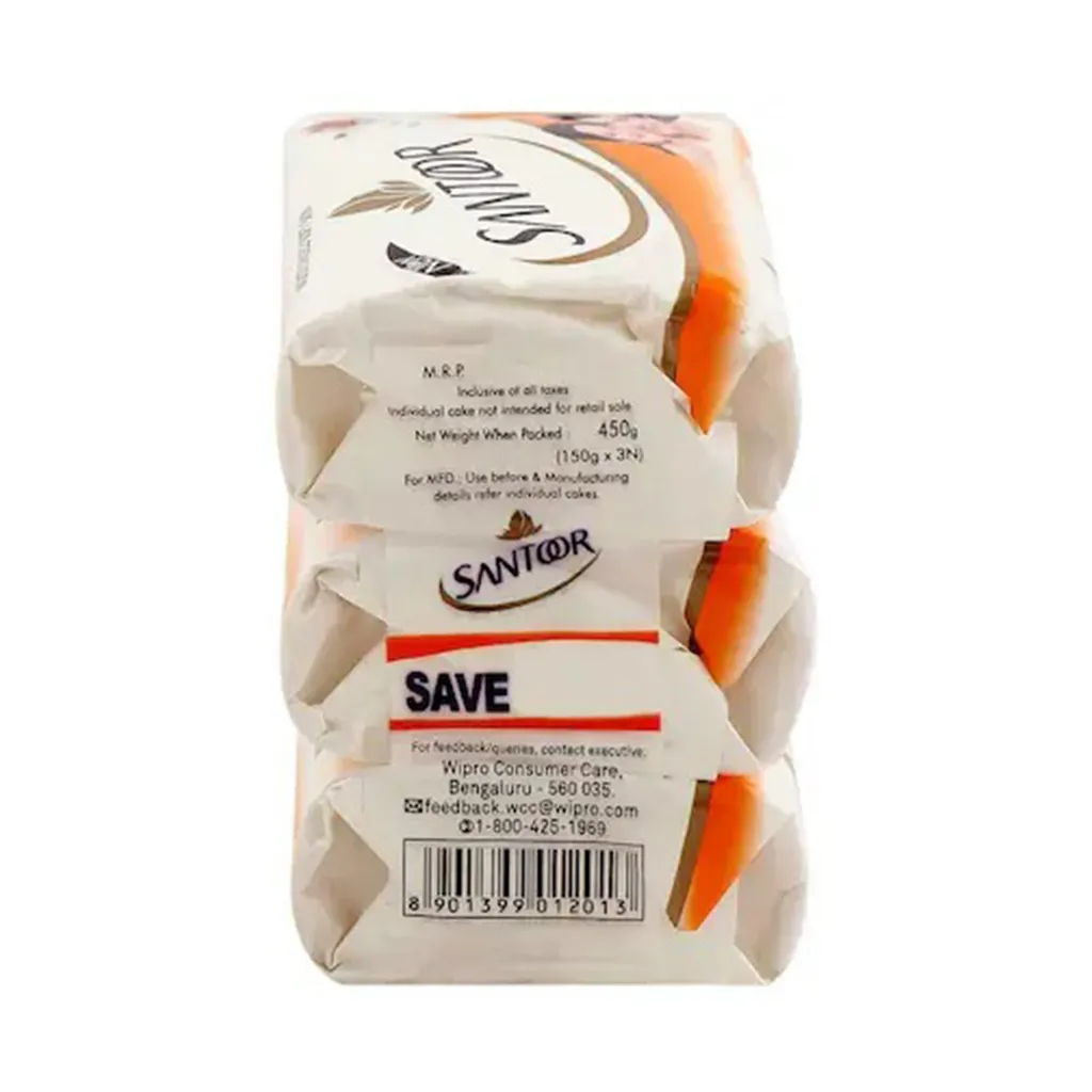 Santoor Sandal and Almond Soap - 150 g 1