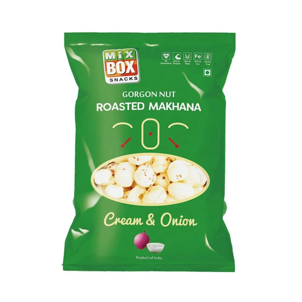 MixBox Gorgon Nut Cream & Onion Roasted Makhana