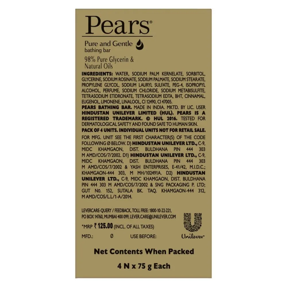 Pears Pure & Gentle Soap - 75 g 3