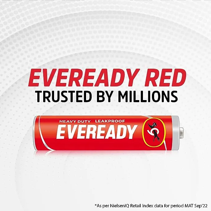 Eveready Red 1012 AAA Battery Cell 2