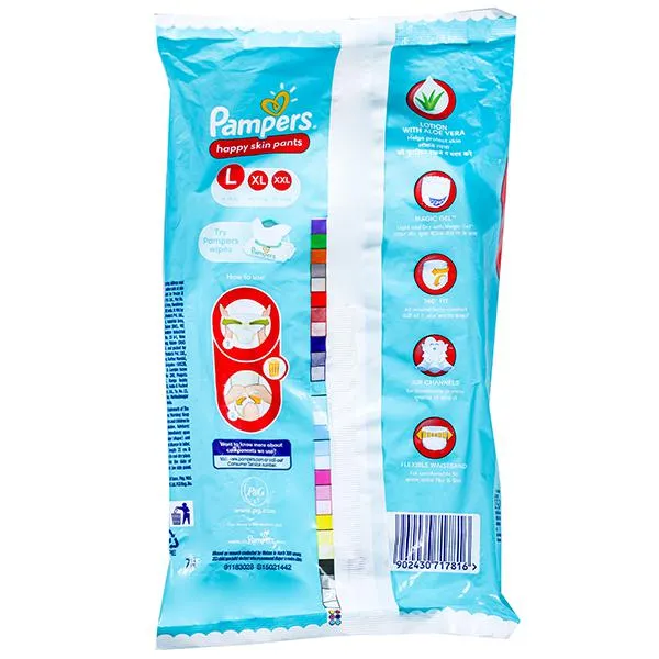 Pampers Happy Skin Diapers Pants L (9-14 Kg) 1