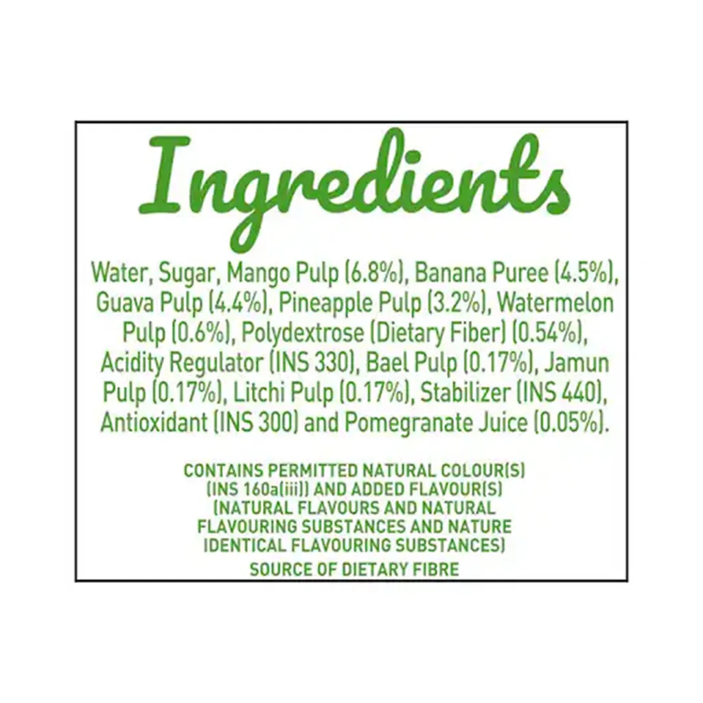 B Natural Mixed Fruit Juice 2