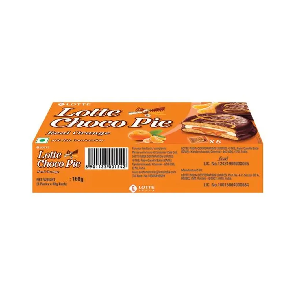 Lotte Choco Pie Real Orange 2