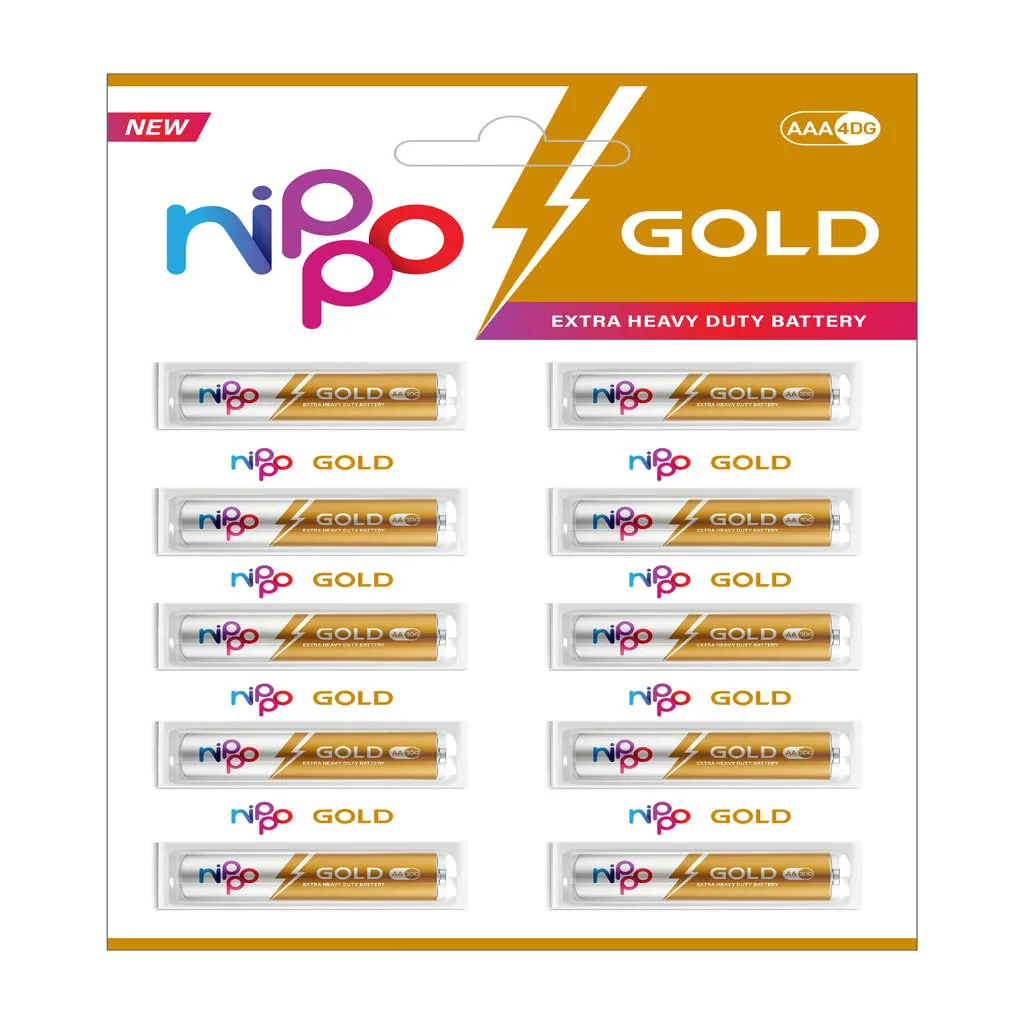 Nippo 4 DG Zinc Carbon AAA Battery