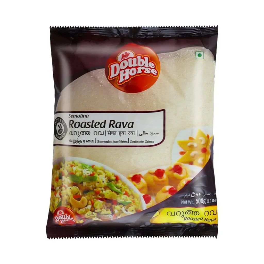 Double Horse Roasted Rava - 500g 5