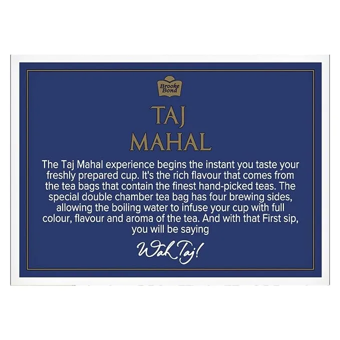 Brooke Bond Taj Mahal Tea Bags 9