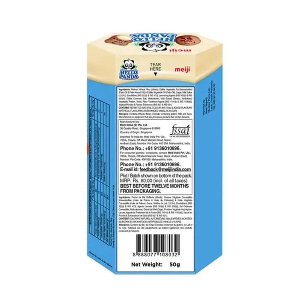 Meiji Hello Panda Biscuits with Milk Flavour 1