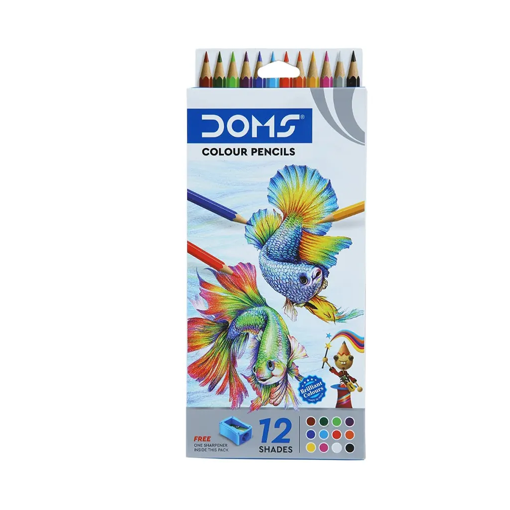 Doms Fsc Colour Pencil - 12 Shades