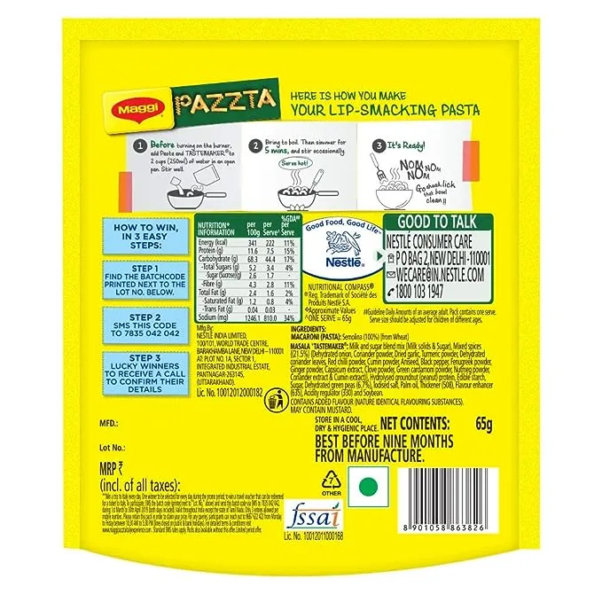 Maggi Masala Penne Pazzta 1