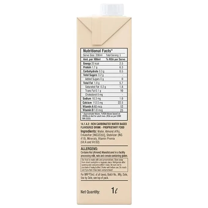 Epigamia Unsweetened Almond Drink 3