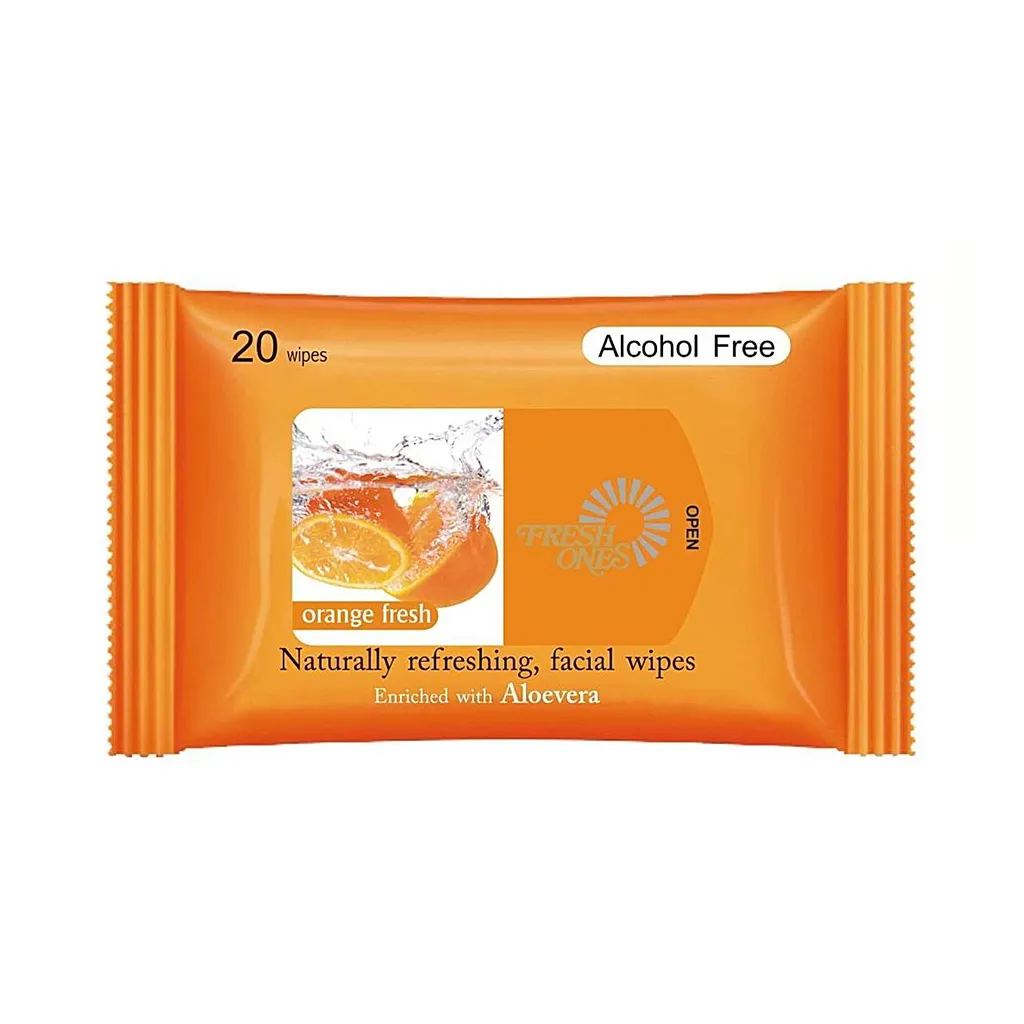 Fresh ones Naturally Refreshing Facial Orange Fresh-20 Wipes