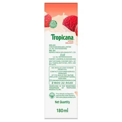 Tropicana Delight Litchi Juice 3