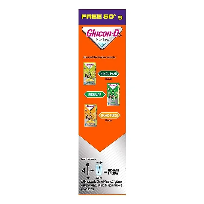 Glucon-D Tangy Orange Glucose Energy Drink 2