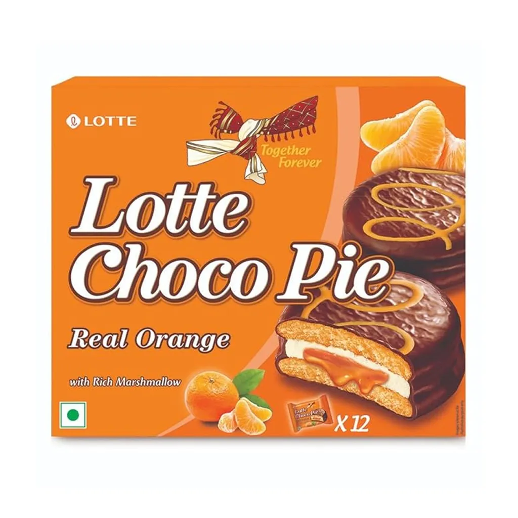 Lotte Choco Pie Real Orange