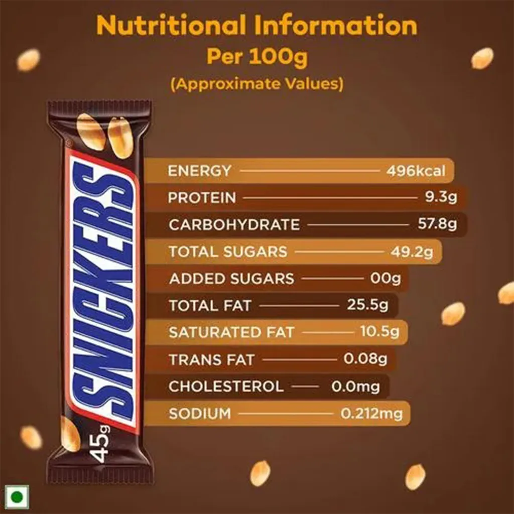 Snickers Peanut Chocolate Bar 3