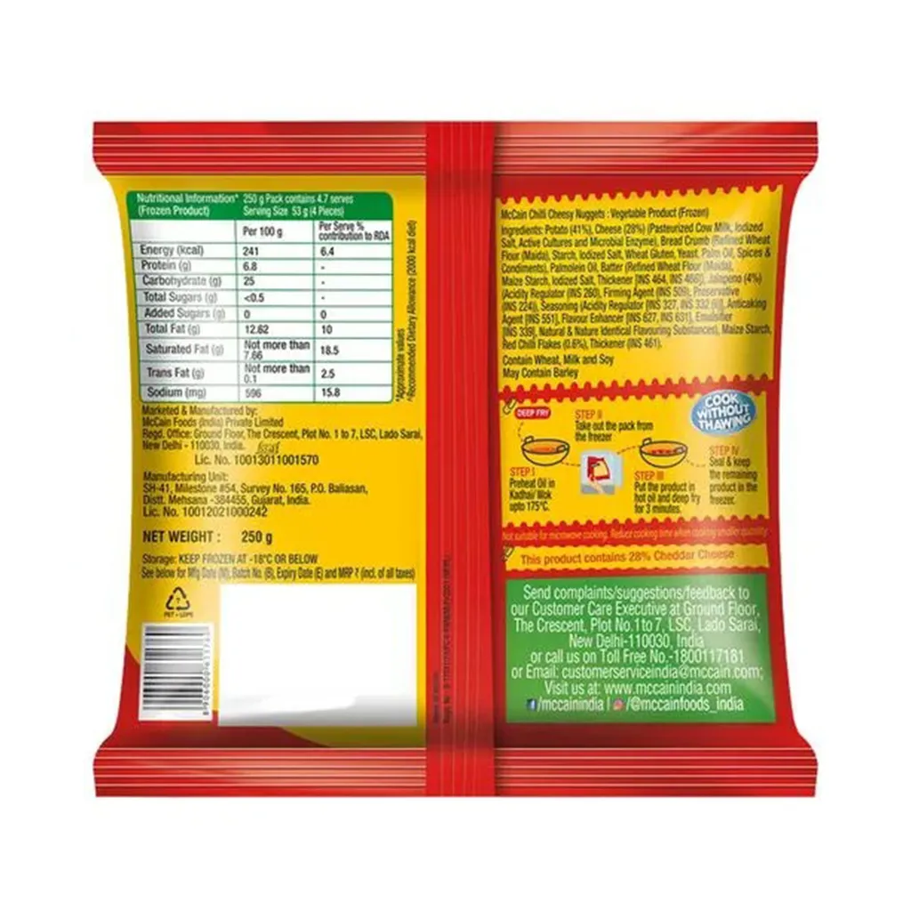 McCains Chilli Cheesy Nuggets 1