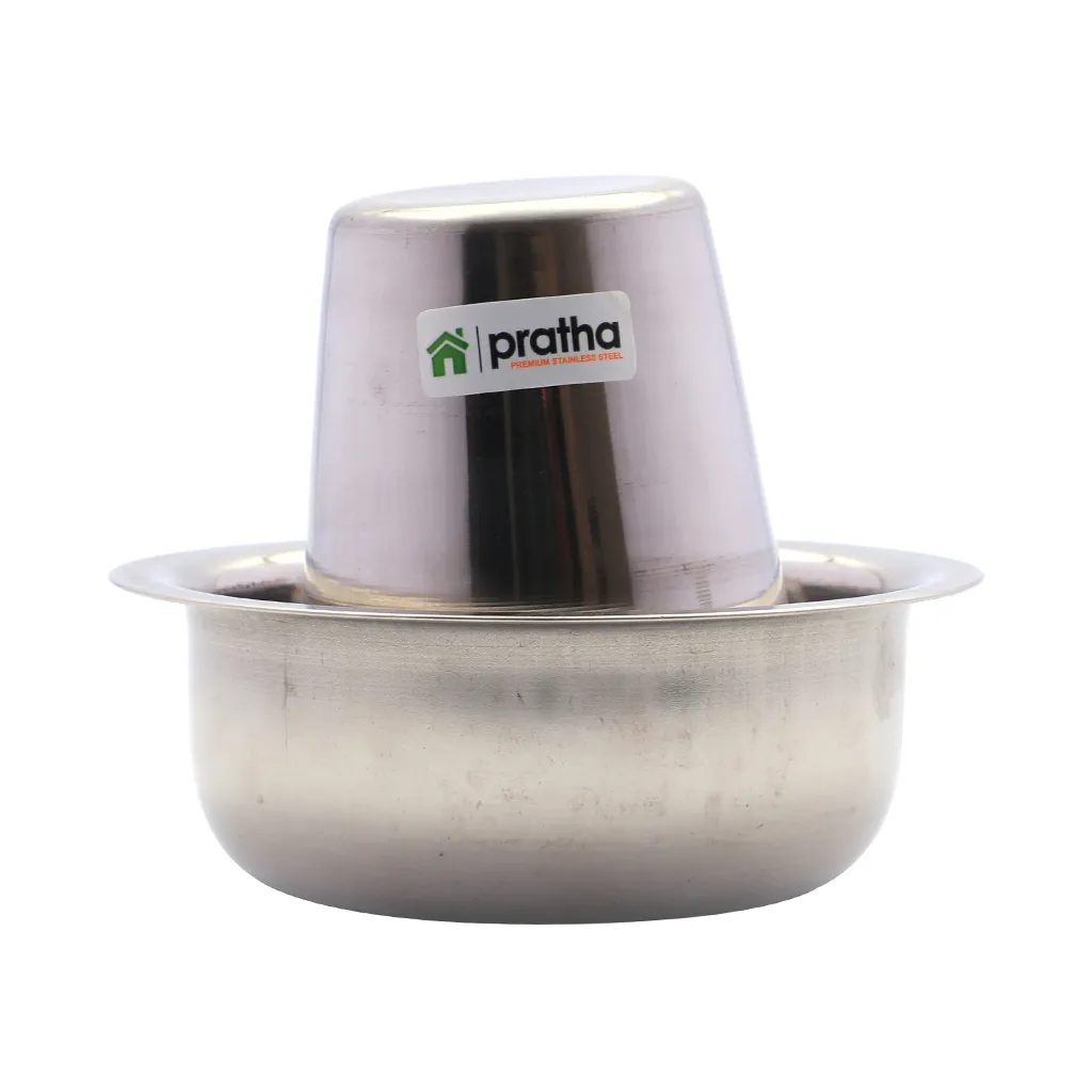 Pratha Stainless Steel Coffee Dabra With Vati Set 1