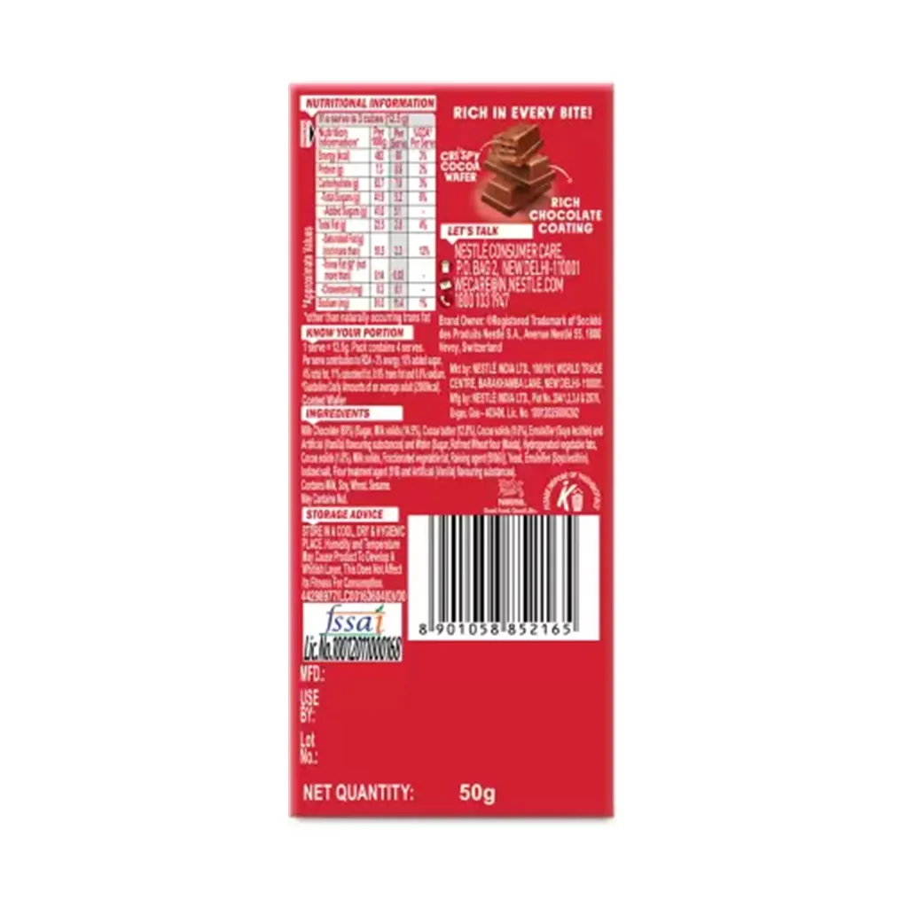 Nestle Kitkat Tablet Rich Chocolate Bar 1