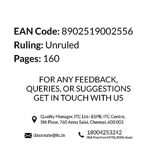 Classmate Unruled Long Size Notebook - 160 Pages 3