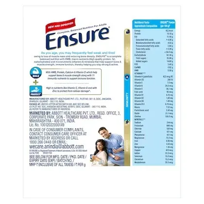 Ensure Vanilla Nutritional Health Drink 1