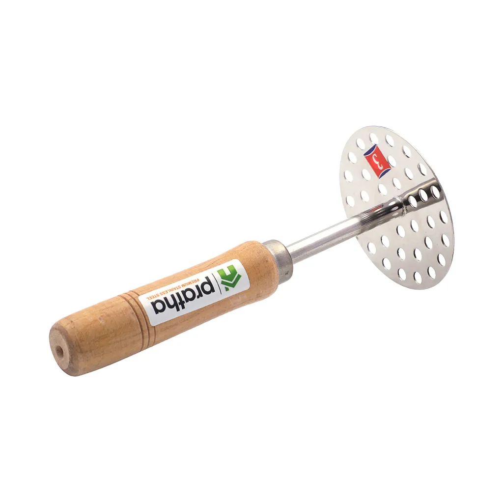 Pratha Wooden Handle Potato Masher No.3 2