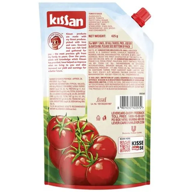 Kissan No Onion No Garlic Sauce 1