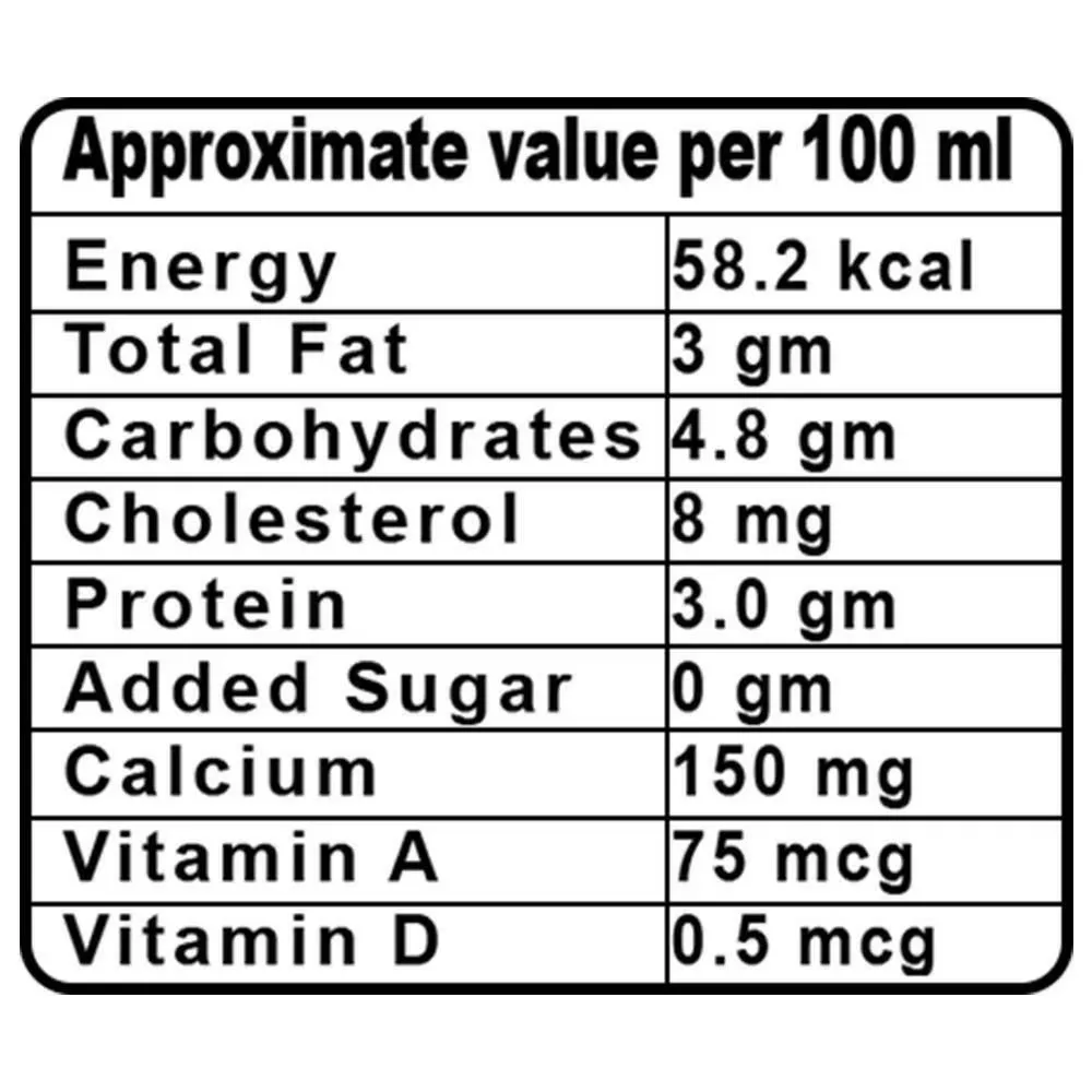 Amul Taaza Homogenised Toned Milk Tetra Pack 6