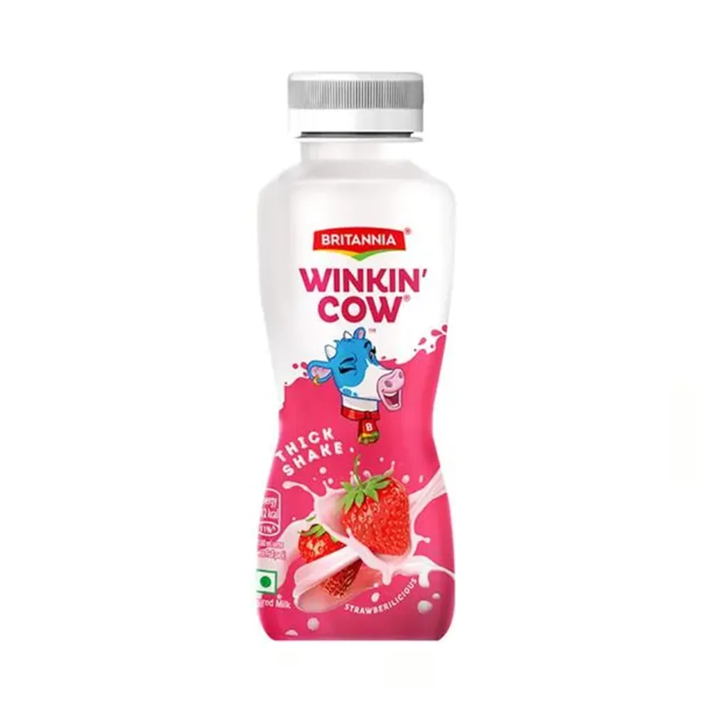 Britannia Winkin Cow Strawbericious Thick Milkshake