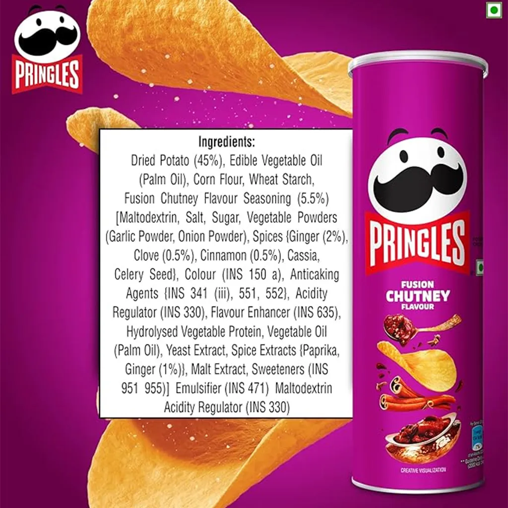 Pringles Fusion Chutney Potato Chips 2
