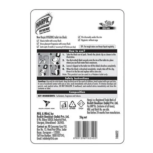 Harpic Hygienic Citrus Block 1