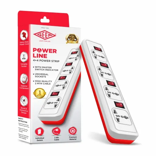 Geep Extreme 4+4 Power Strip