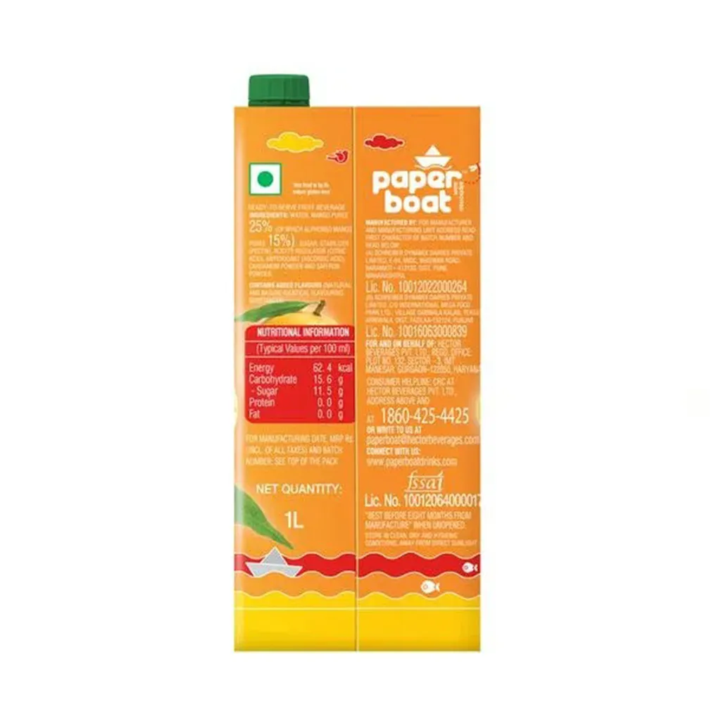 Paper Boat Alphonso Aam Mango Juice 1