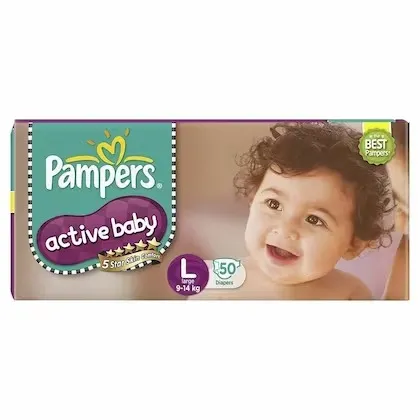 Pampers Active Baby Diapers Pants L -  9-14 Kg