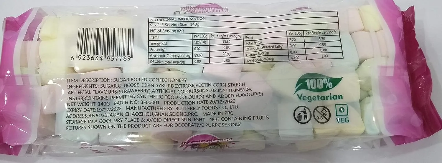 Fluffey Pure Vegitarian Marshmallow 1
