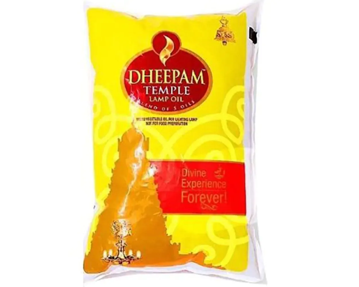 Dheepam Temple Lamp Oil Pouch - 1L