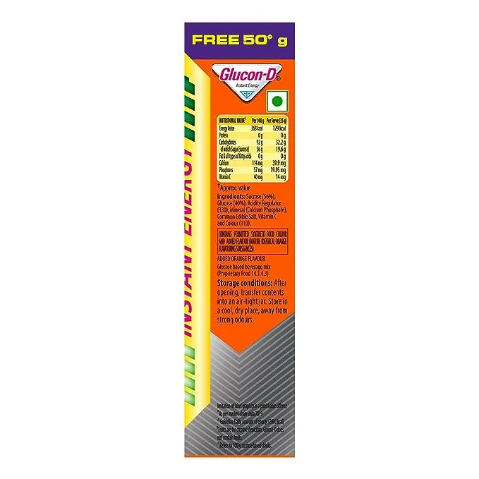 Glucon-D Tangy Orange Glucose Energy Drink 3