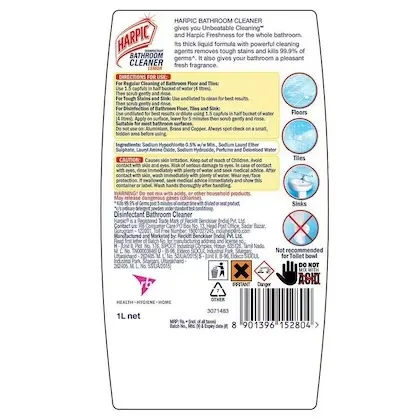 Harpic Lemon Bathroom Cleaner 2