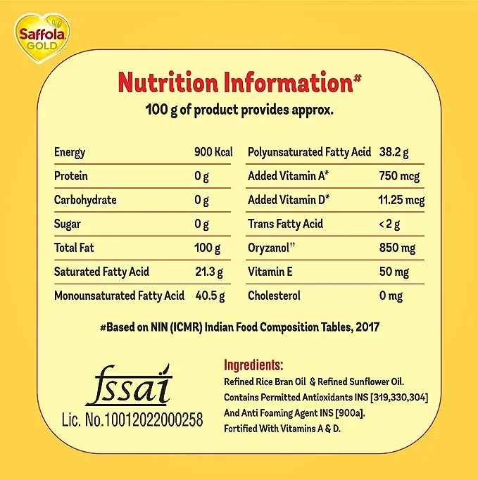 Saffola Gold Pro Healthy Lifestyle Blended Oil 2
