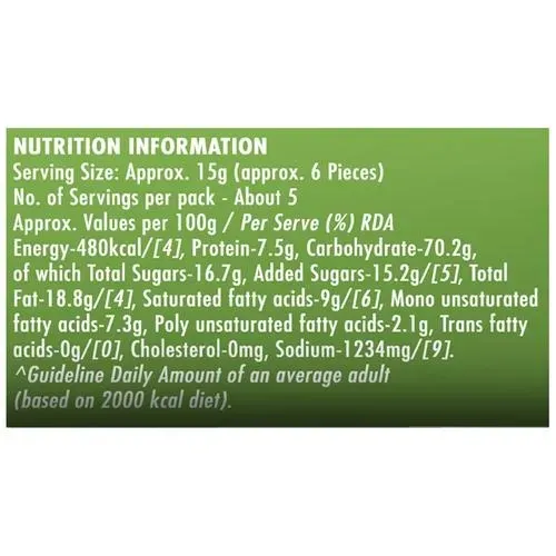 Britannia 50-50 Potazos Mint Magic Spicy Flavoured Crisps 2