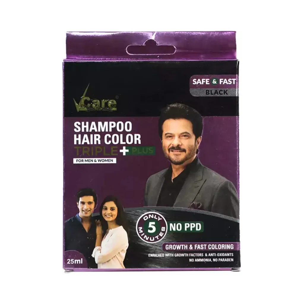 Vcare Hair Black Color Shampoo