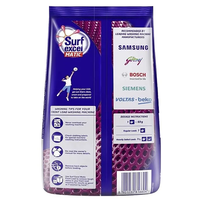 Surf Excel Matic Front Load Detergent Powder 1
