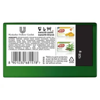 Lifebuoy Neem & Aloe Vera Skin Protection Soap 1