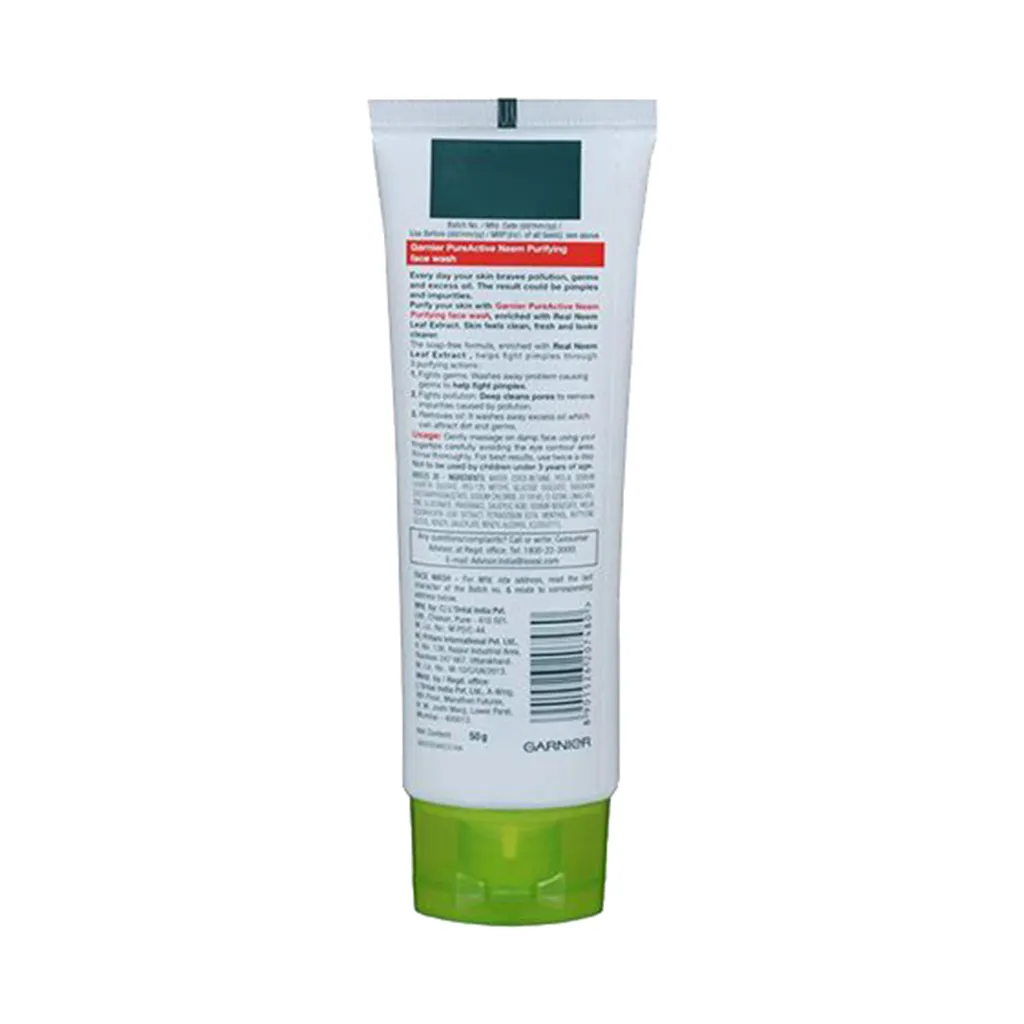 Garnier Pure Active Neem Face Wash 1