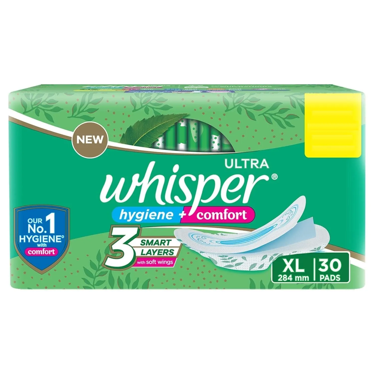 Whisper Ultra Clean Xl Sanitary Pads 284 mm