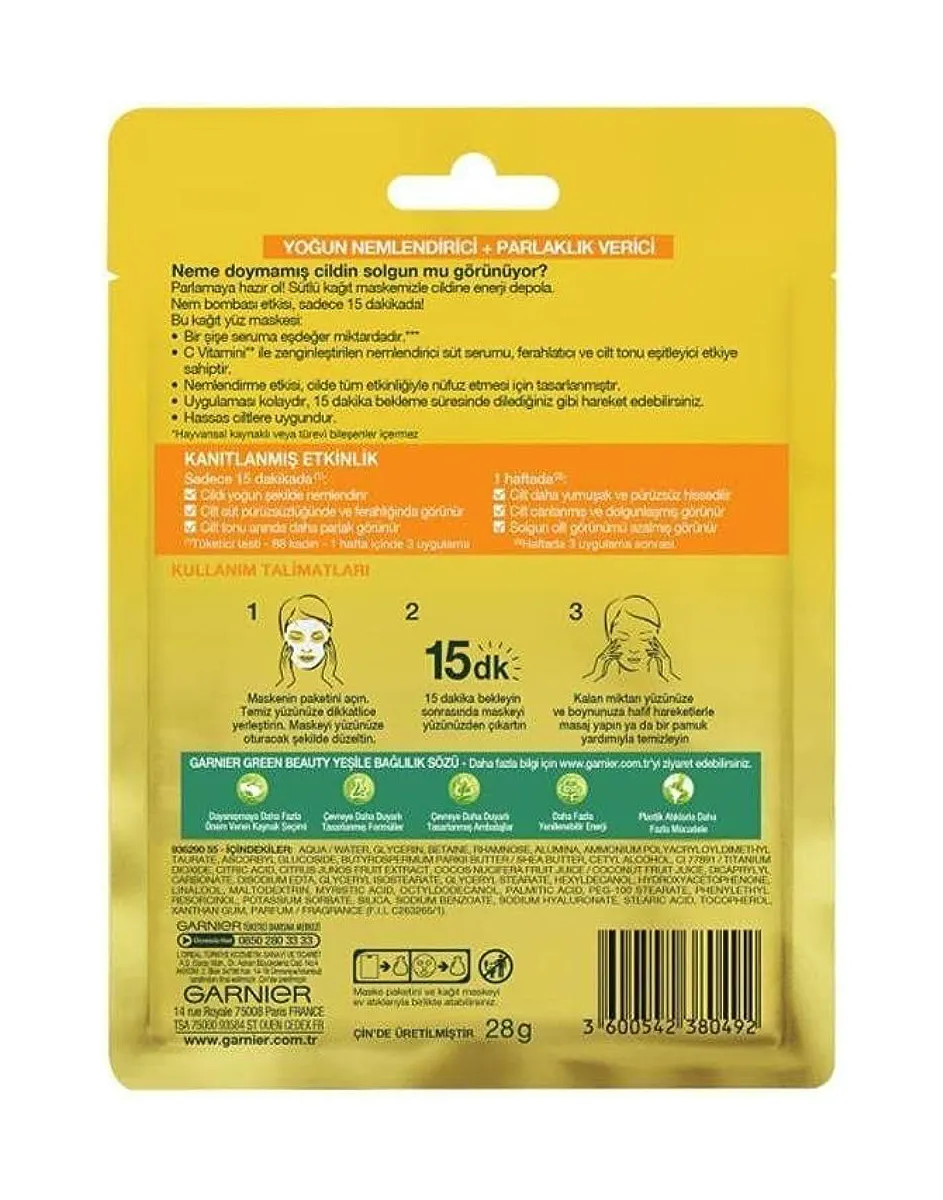 Garnier Bright Complete Vitamin C Serum Face Mask 1