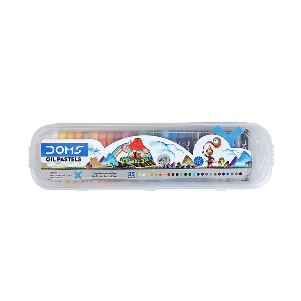 Doms Oil Pastel Plastic Pack - 25 Shades