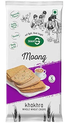 Shanta Khakhra Whole Wheat Crisps Moong