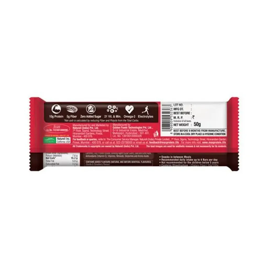 Ritebite Max Protein Daily Choco Berry Bar 1